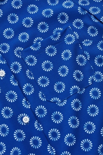 Picture of Bizcare Ladies Daisy Print Shirt Short Sleeve